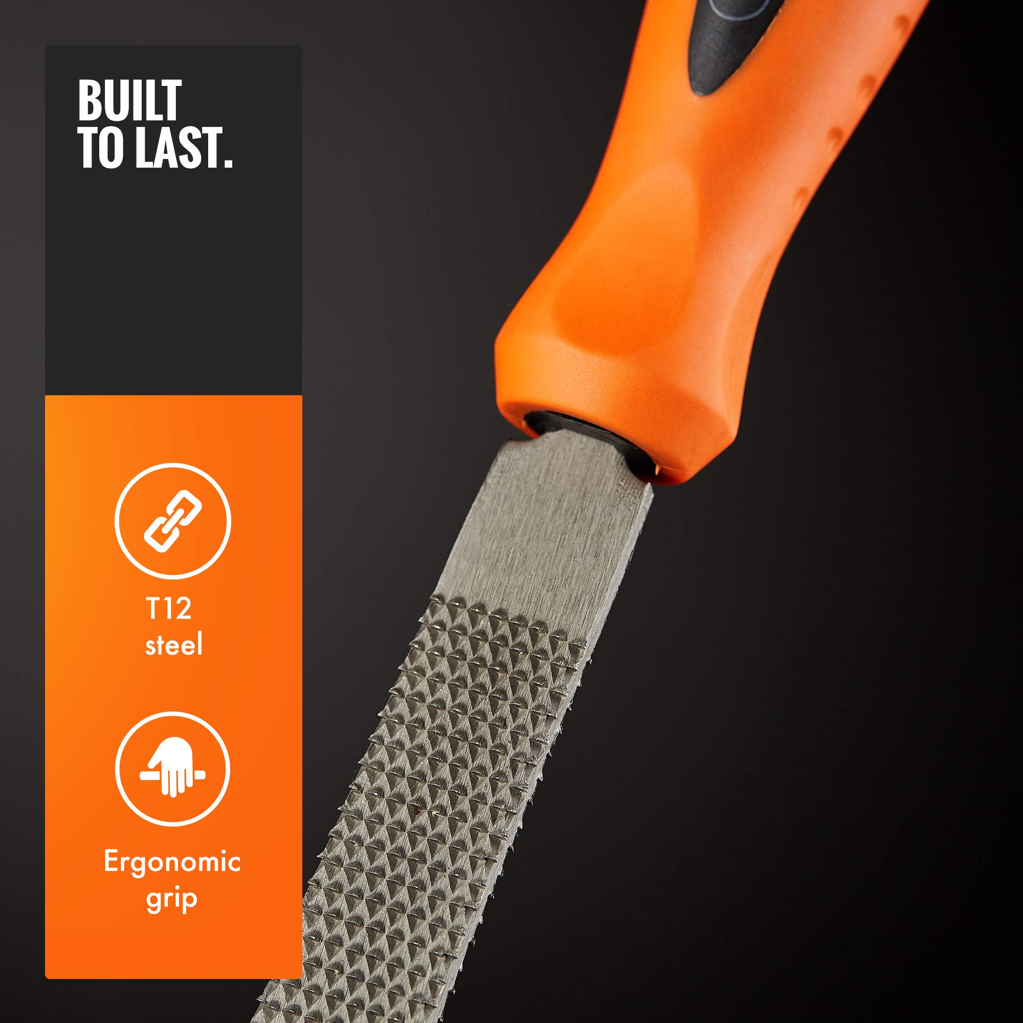 VonHaus set lime e raspe 9 pezzi manici morbidi