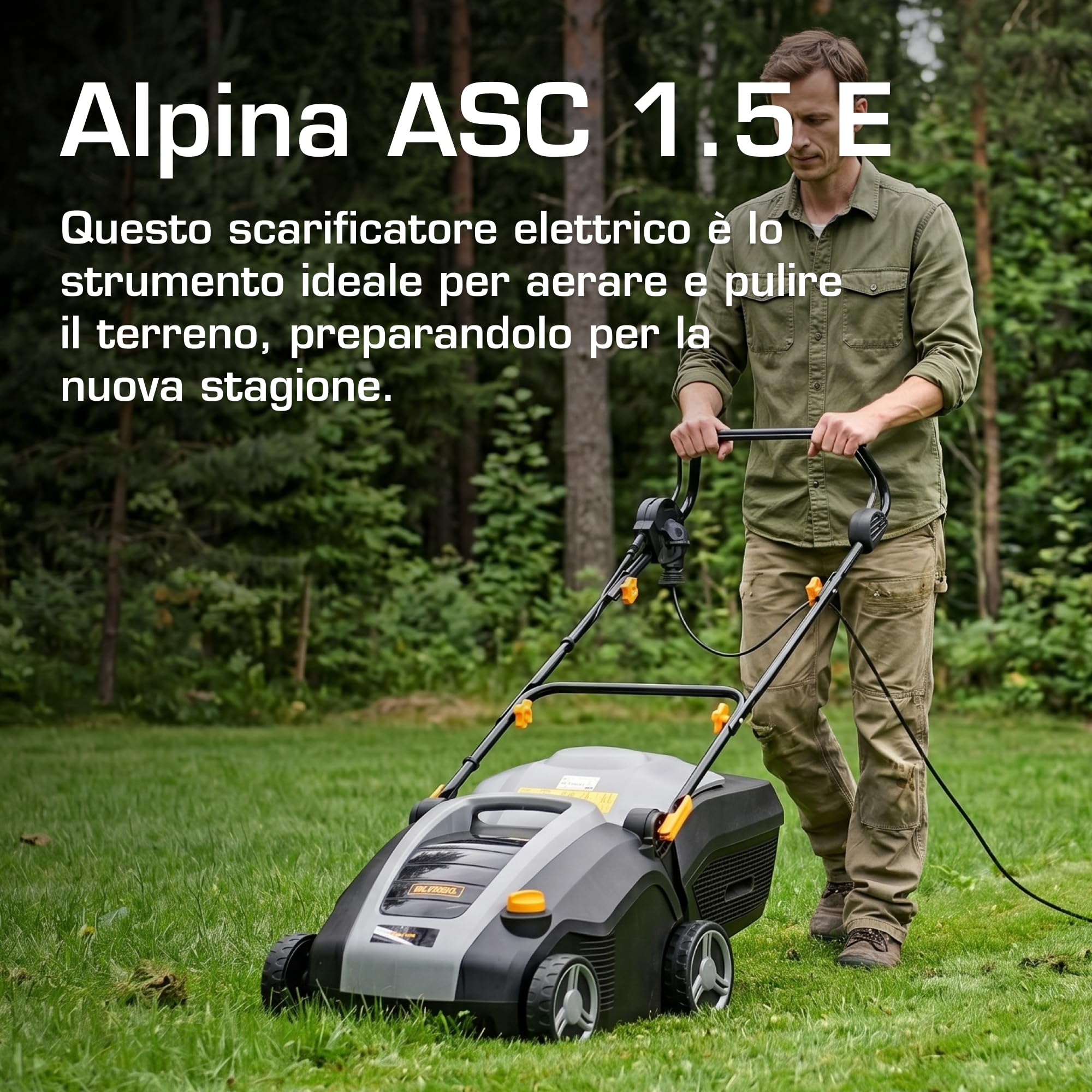 Alpina ASC 1.5 E scarificatore elettrico 1500 W 50 L