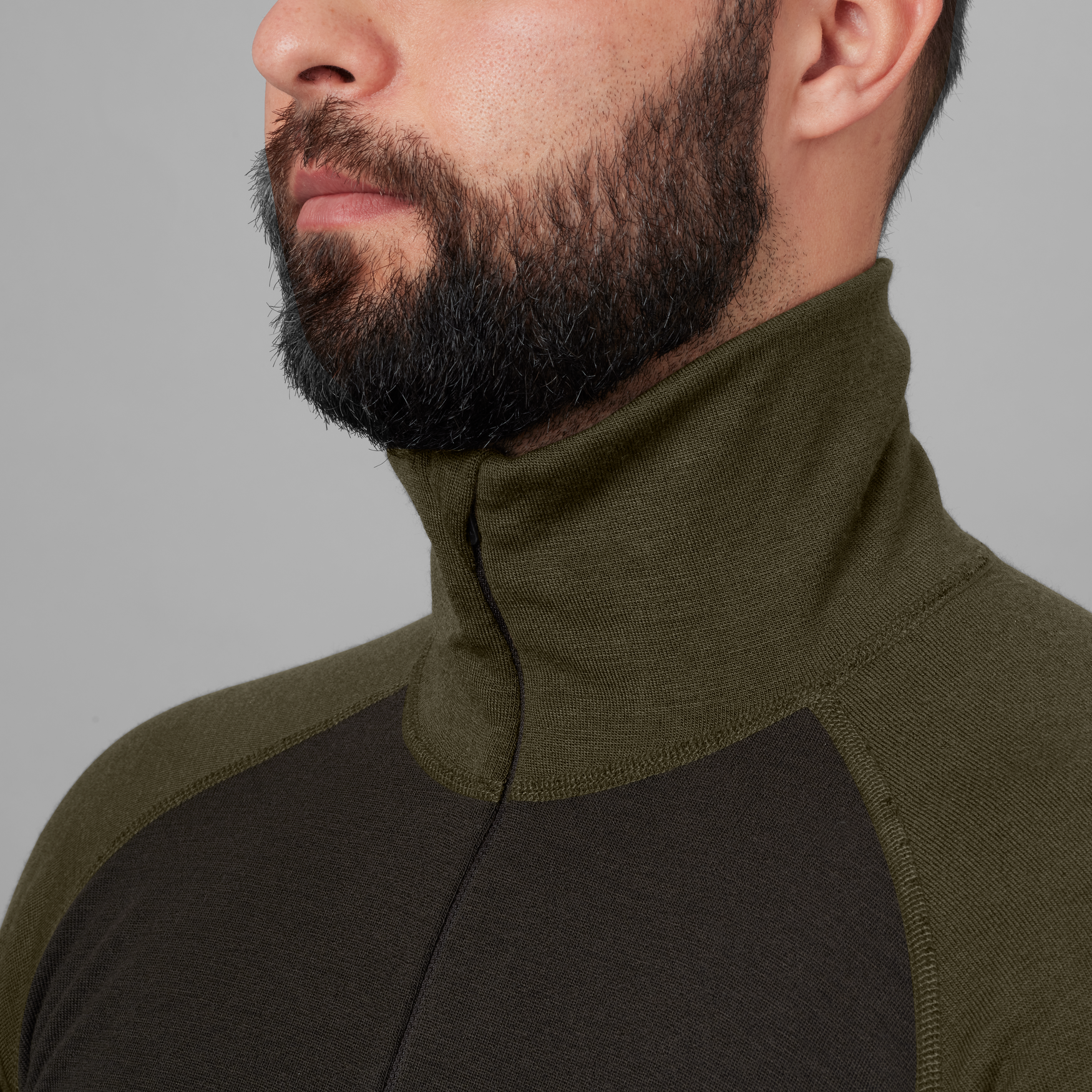 Härkila Base Warm Maglia Termica Lana Zip Collo