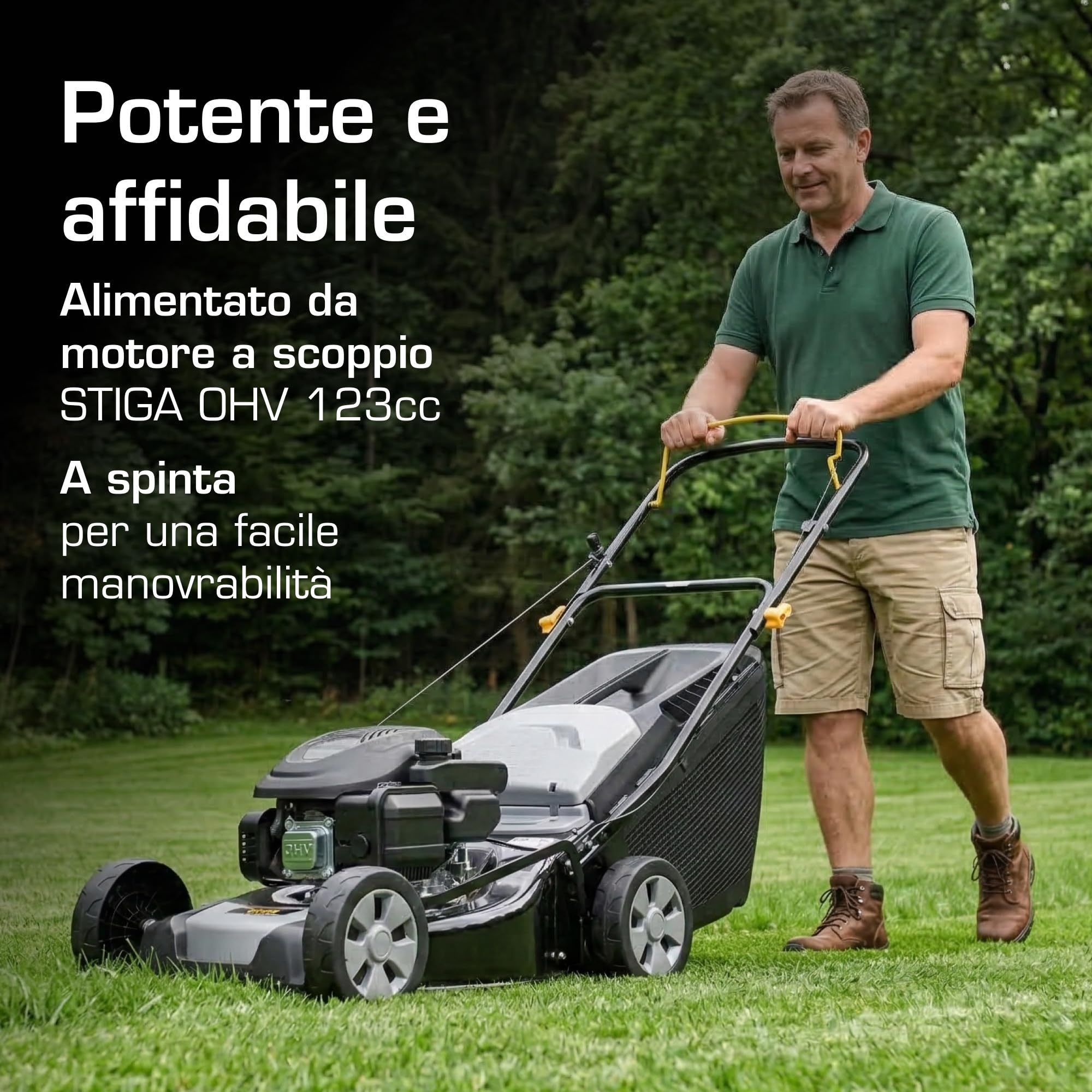 Alpina AL4 41 A Tagliaerba a Scoppio 41 cm per Prati fino a 1000 m²