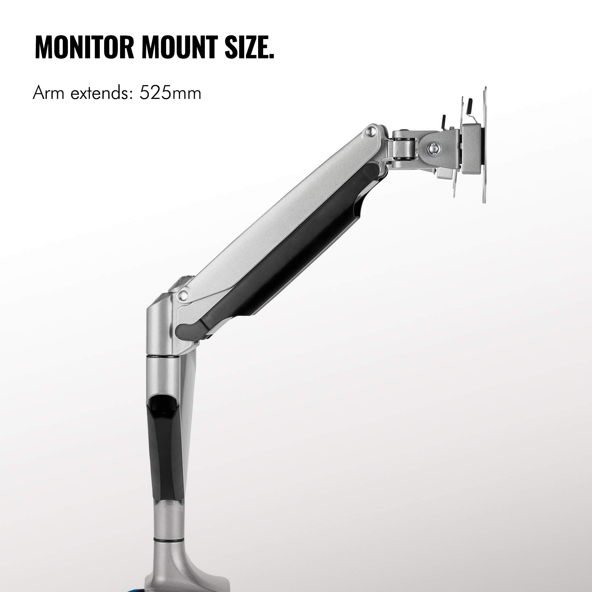 VonHaus braccio doppio monitor 13-32 pollici molla a gas USB