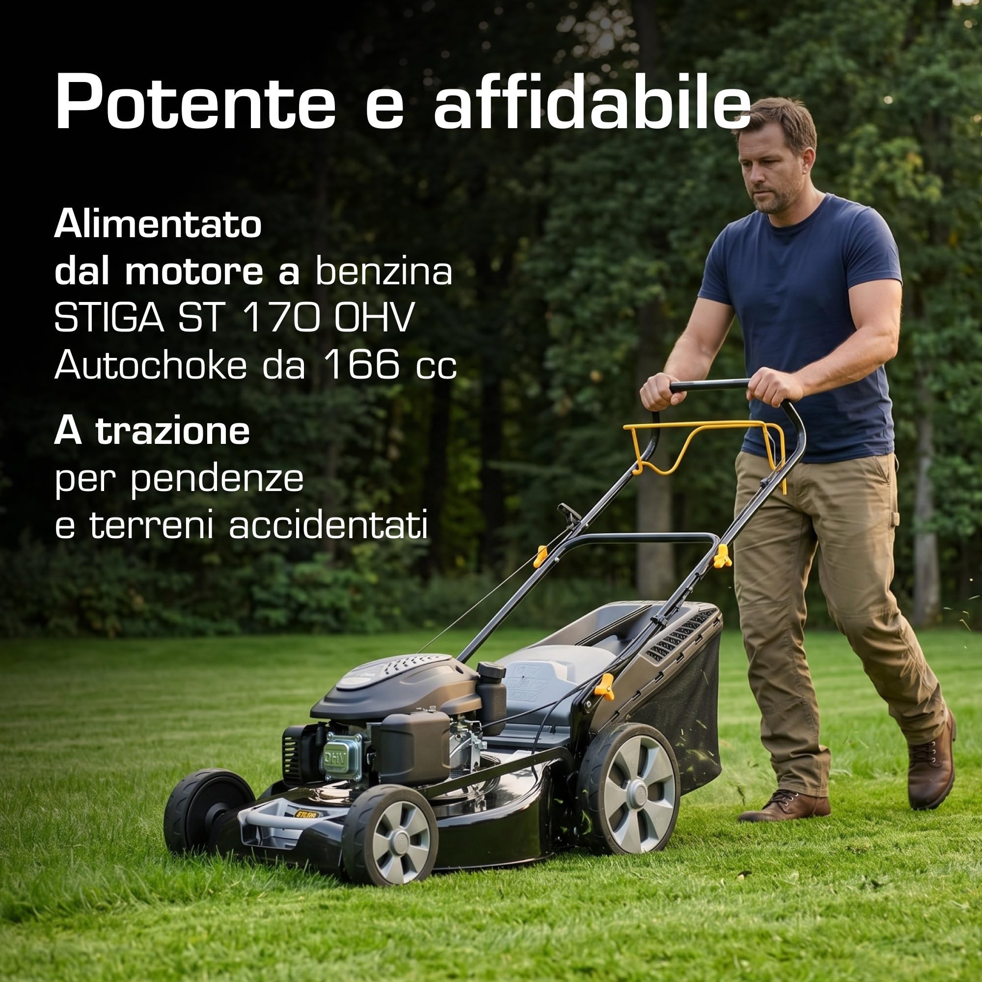 Alpina AL5 51 SAQ tagliaerba a scoppio 51cm 170cc a trazione