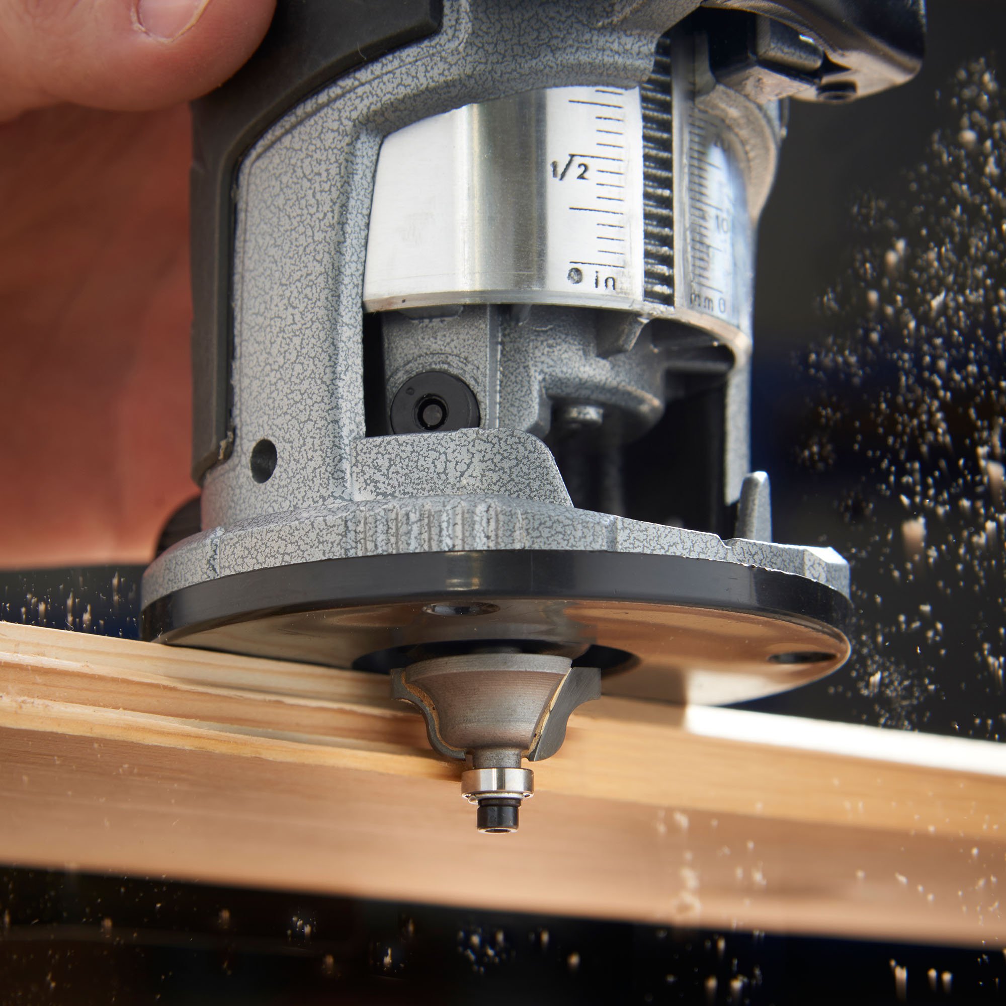 VonHaus Fresatrice Verticale 710W 3 Pinze 6-8 mm