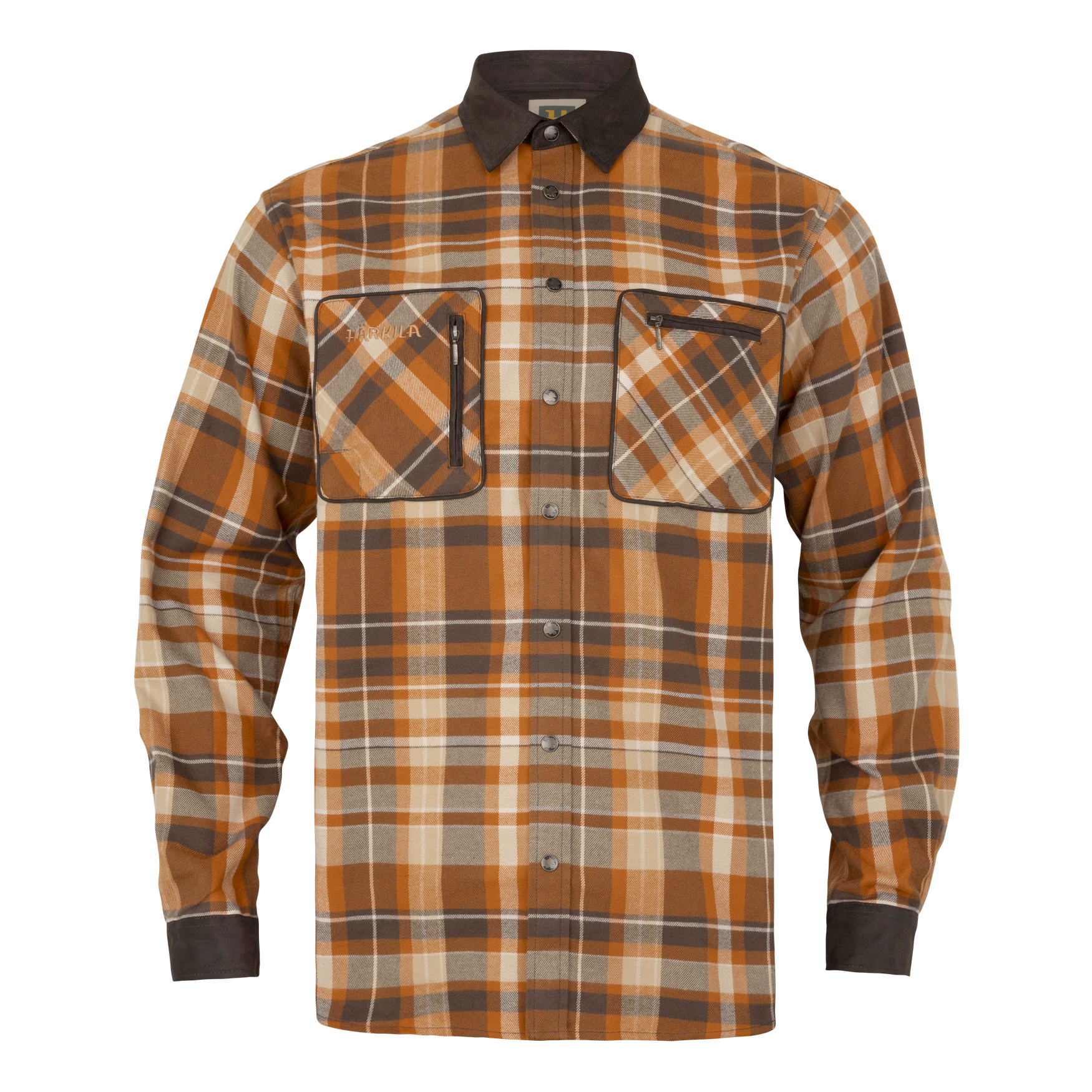 Härkila Pajala camicia caccia uomo quadri cornstalk check