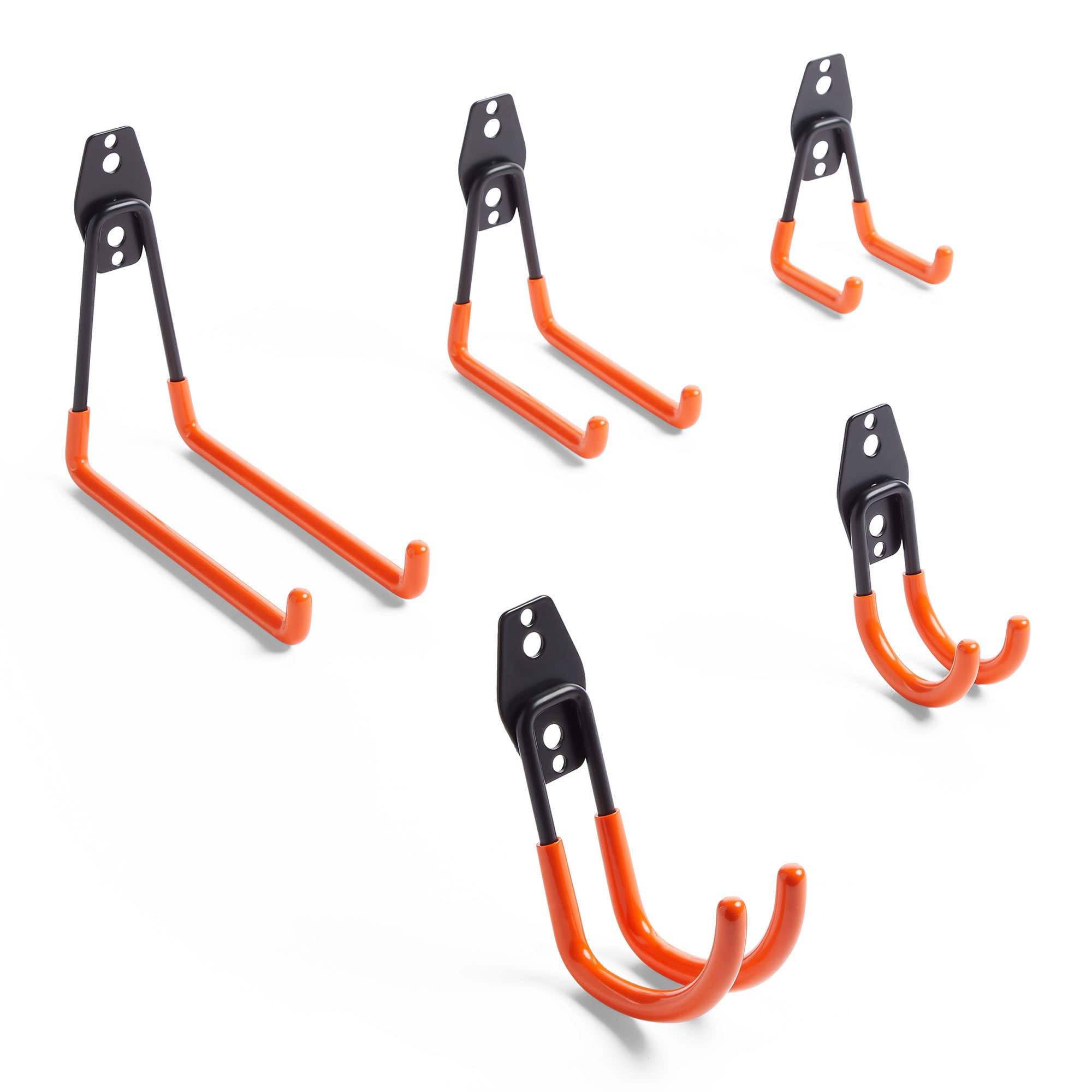 VonHaus Set 10 Ganci da Parete per Garage in Acciaio PVC
