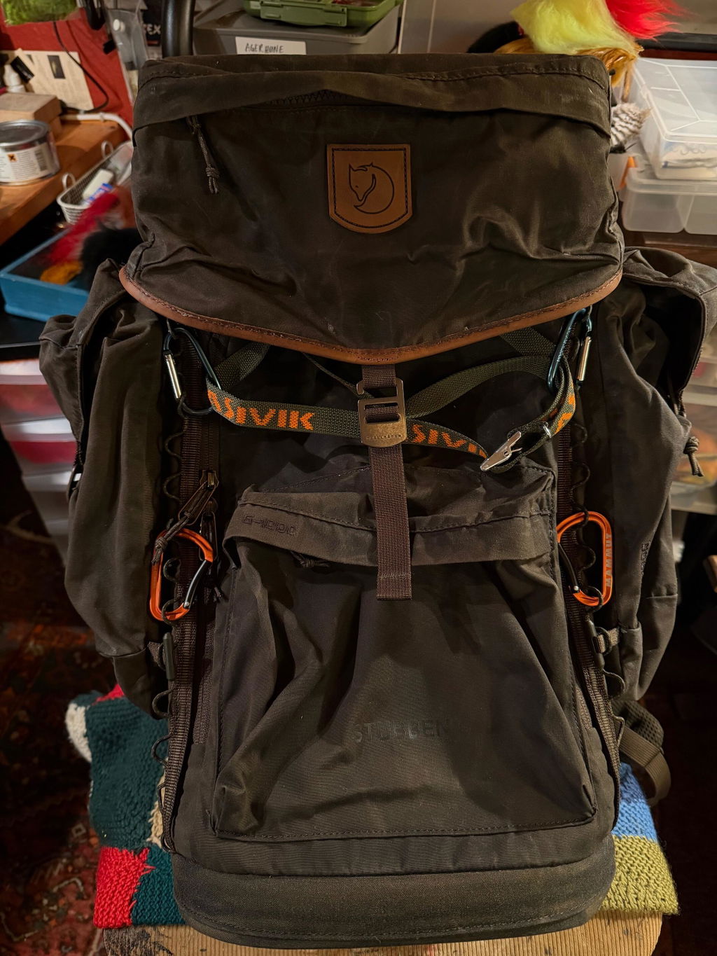 Fjällräven Singi Stubben zaino sgabello 27L verde