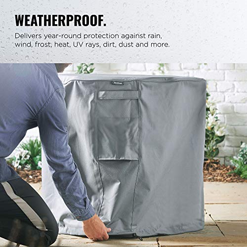 Vonhaus copertura barbecue rotondo 71x68 cm grigia