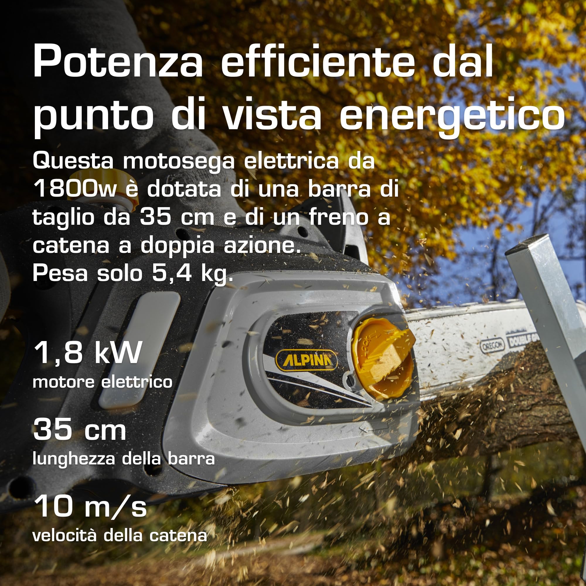 Alpina ACS 180 E Motosega Elettrica 1800W 35cm