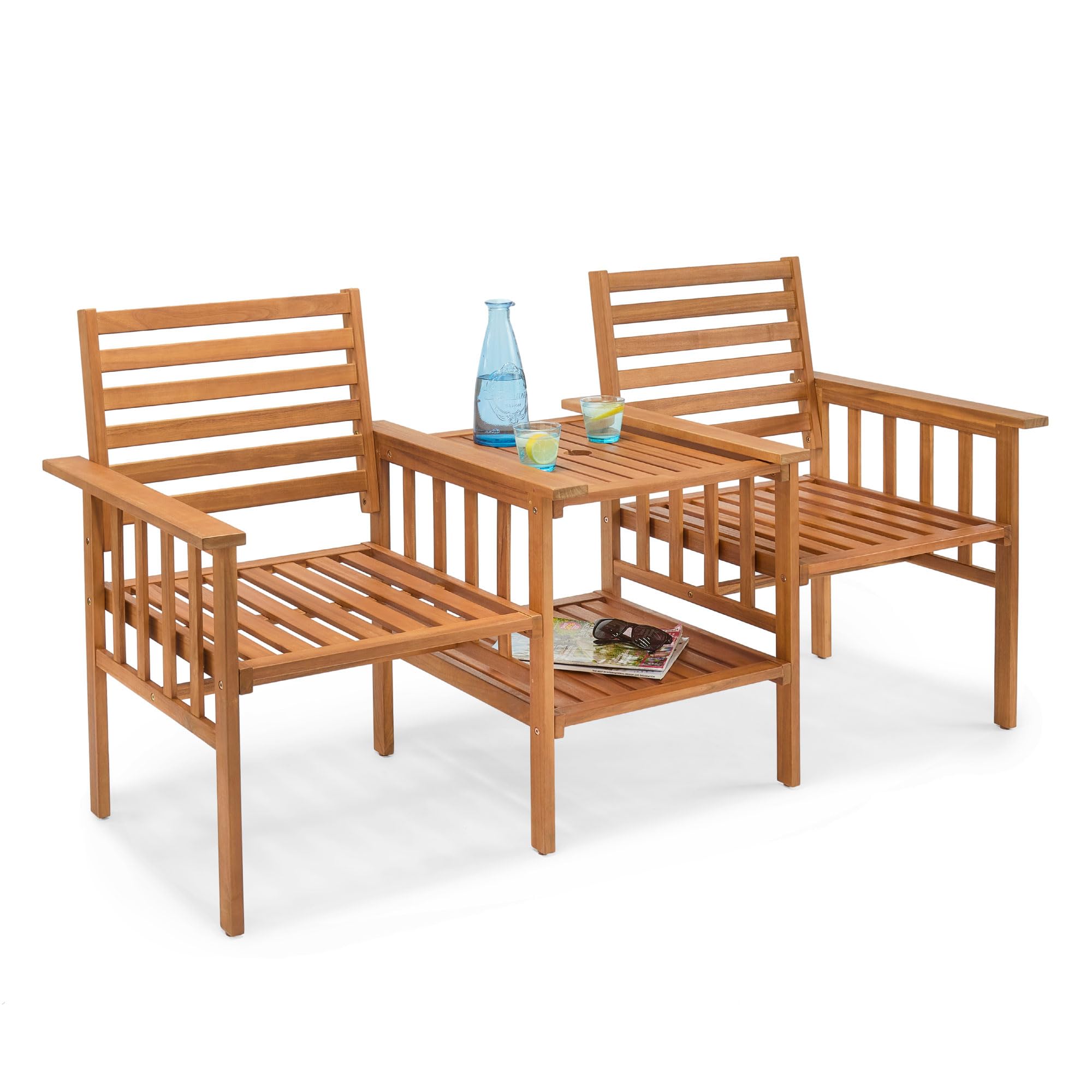 VonHaus Love Seat Collection Panchina Legno 2 posti