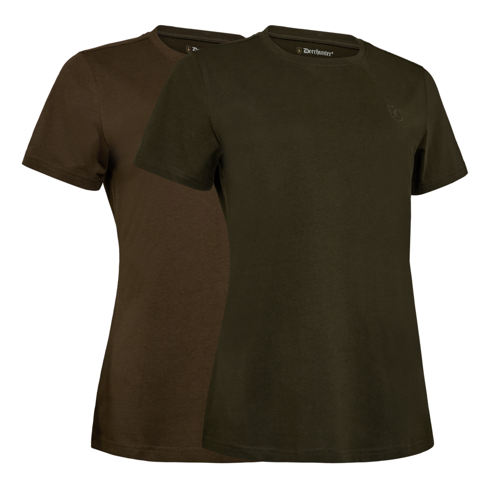 Deerhunter Lady T-shirt donna 2 pezzi verde Fallen Leaf