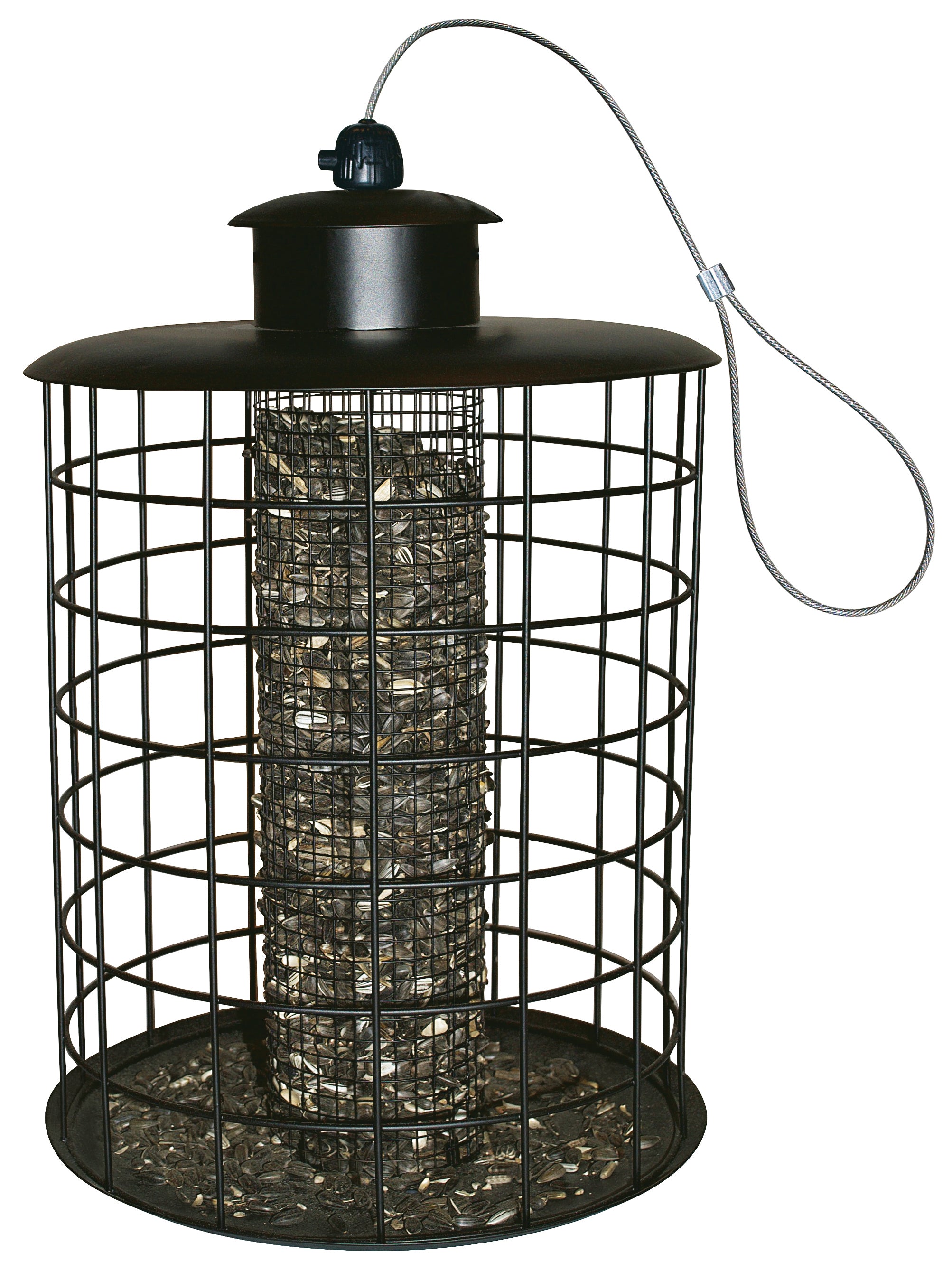 Ryom mangiatoia uccelli con protezione noci e semi 33 cm