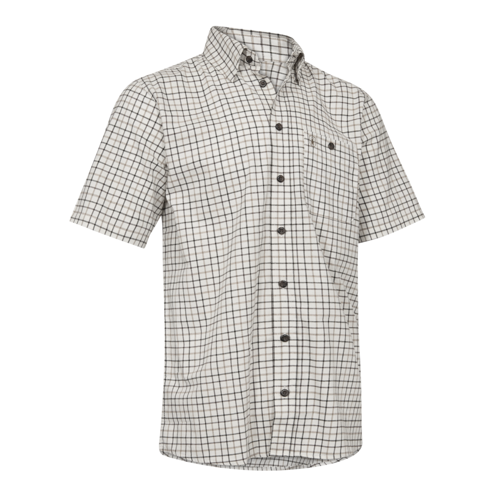 Deerhunter Gavin S/S camicia caccia maniche corte beige