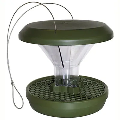 Ryom Smart Birds mangiatoia uccelli 2 scomparti verde