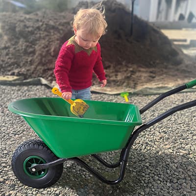 Ryom Junior carriola bambini plastica 30 litri ruota antiforatura
