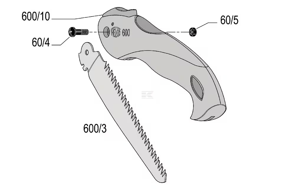 Felco 600 lama di ricambio sega da potatura