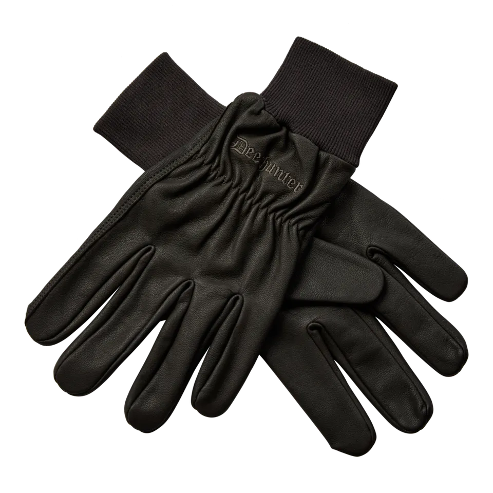 Deerhunter Leather Gloves Wood guanti pelle taglia L