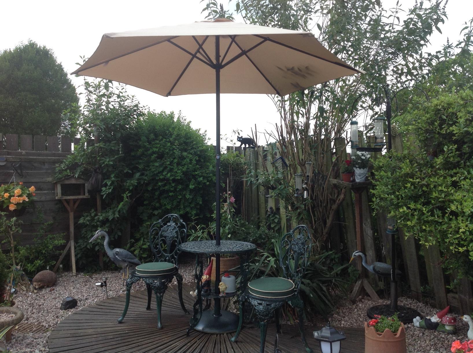 VonHaus ombrellone legno esterno 2 m da giardino