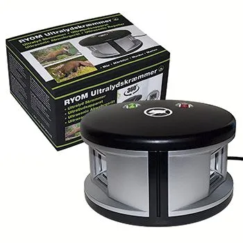 Ryom dissuasore ultrasuoni 230V 200 m2 per topi e faine