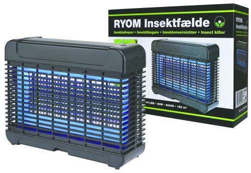 Ryom 16-Led Lampada Insetticida Uv 150 Mq 4000 V