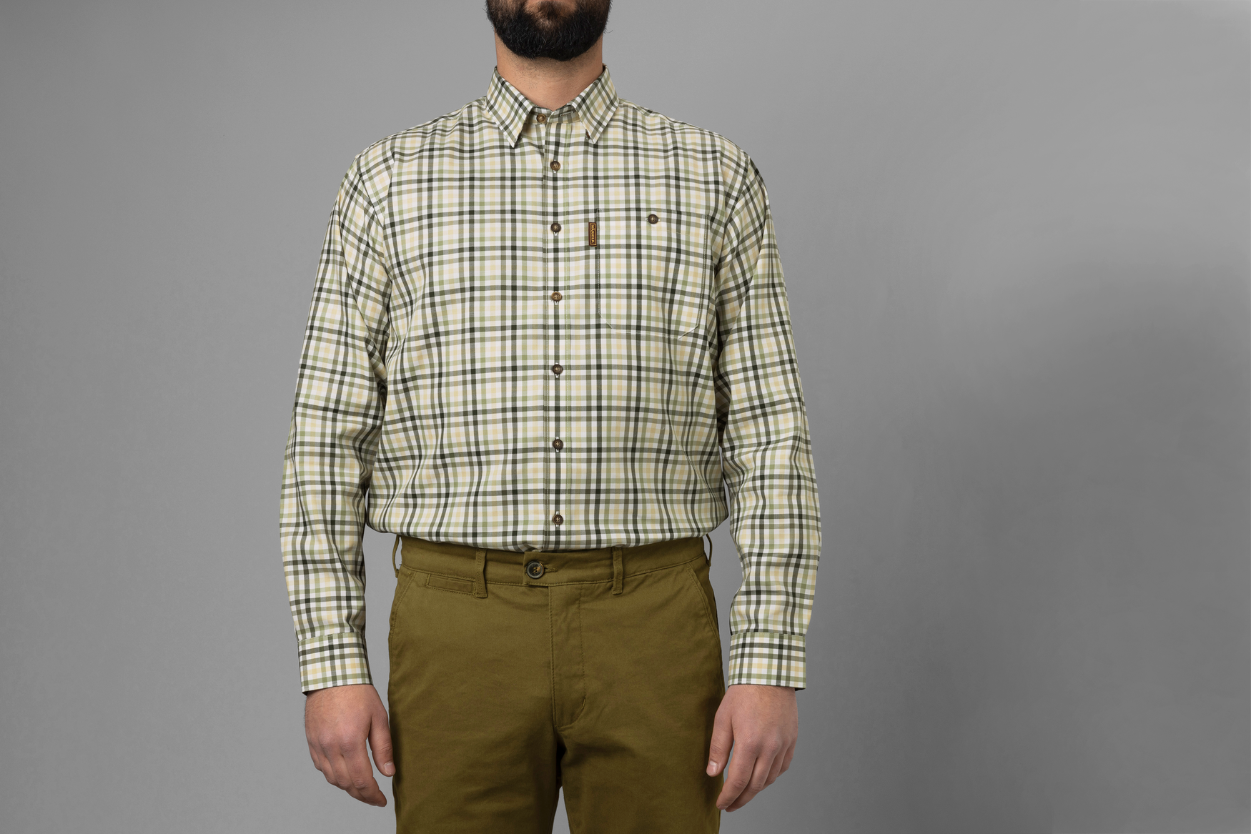 Härkila Milford camicia caccia XL beech green check