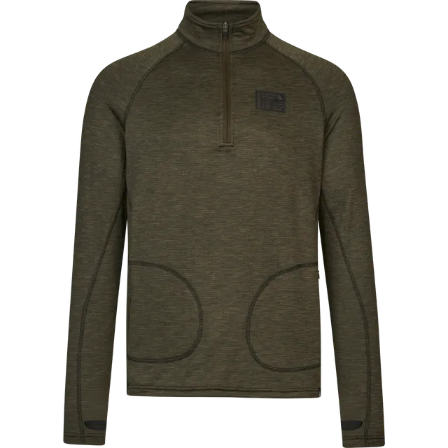 Seeland Peak felpa half zip verde L traspirante