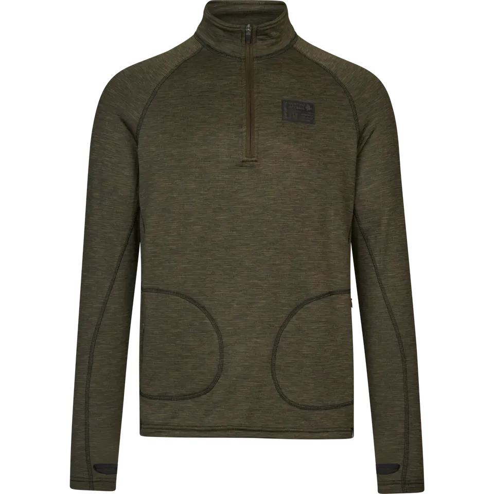 Seeland Peak felpa half zip verde L traspirante