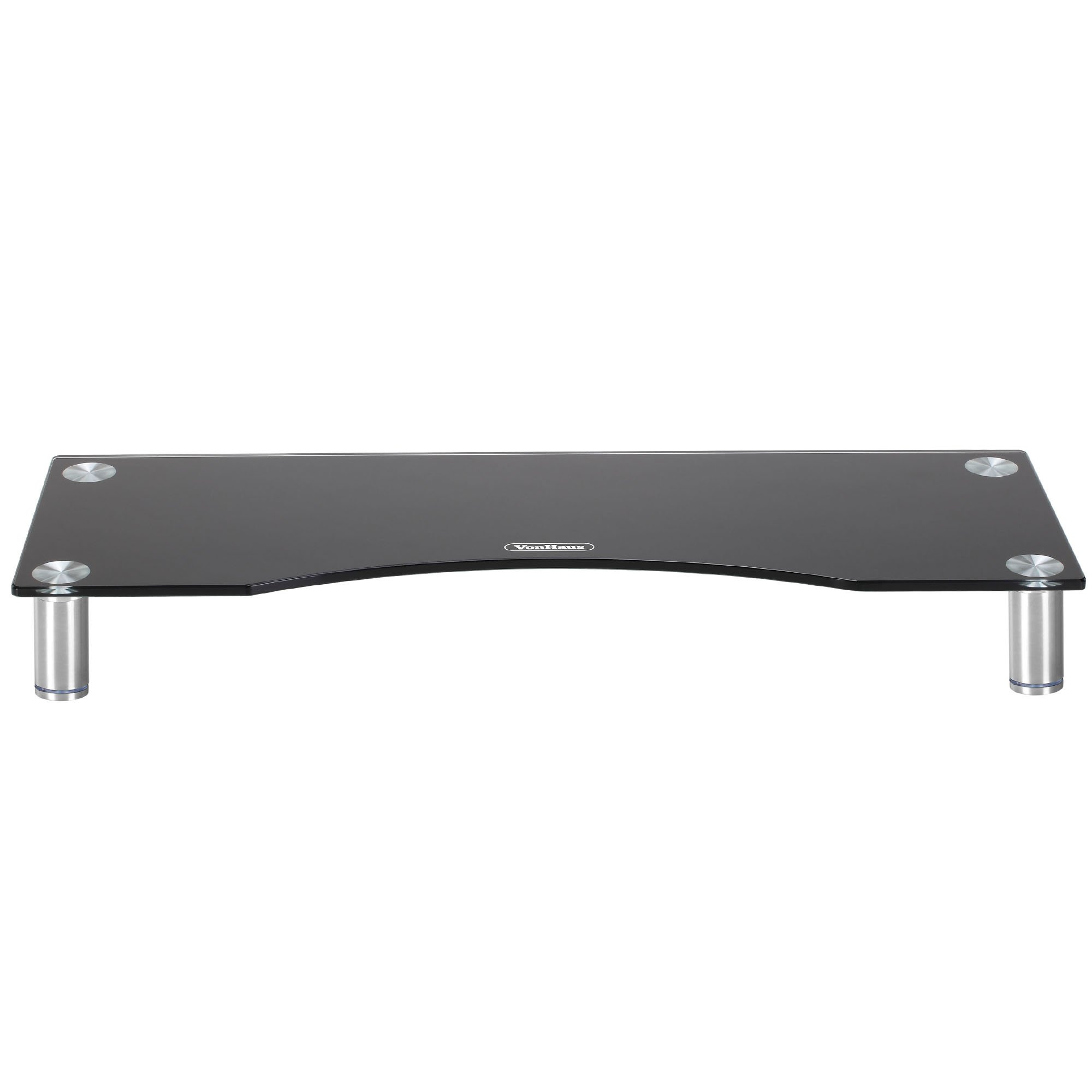 VonHaus Supporto Monitor Vetro Rialzo 30 kg Trasparente