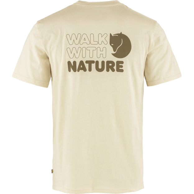 Fjällräven Walk With Nature T-shirt M maglietta Chalk White M cotone