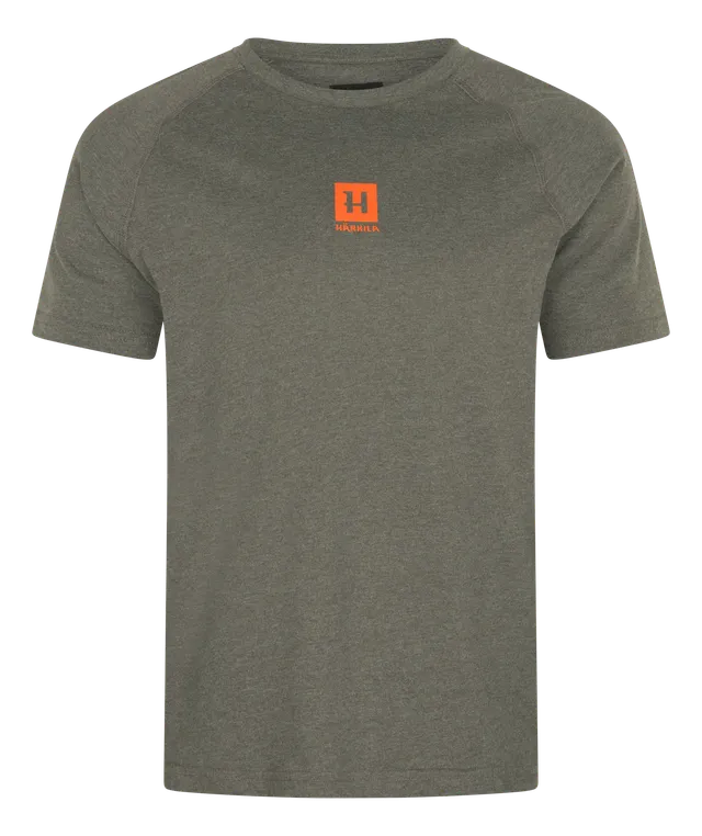 Härkila Instinct T-Shirt maglietta caccia uomo verde melange