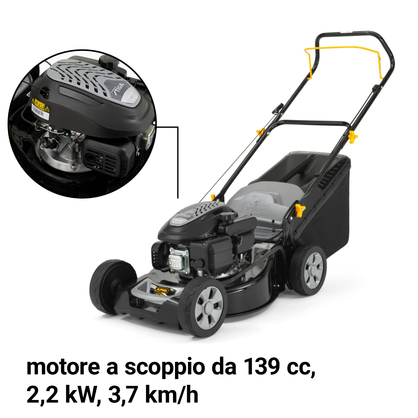 Alpina AL5 46 SA Tagliaerba Scoppio 46 cm 139 cc Sacco