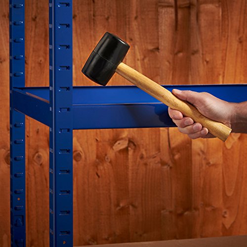 Vonhaus Martello in Gomma 450 g con Manico in Legno Testa 52 mm
