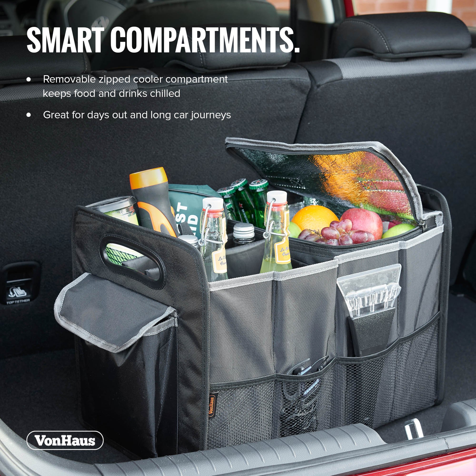 VonHaus organizer bagagliaio auto 43x33 cm impermeabile