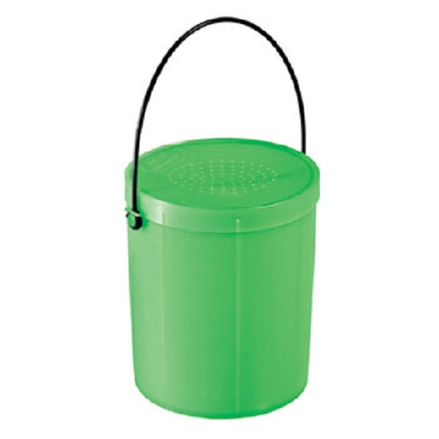 Secchiello porta vermi da pesca 1 L con coperchio forato