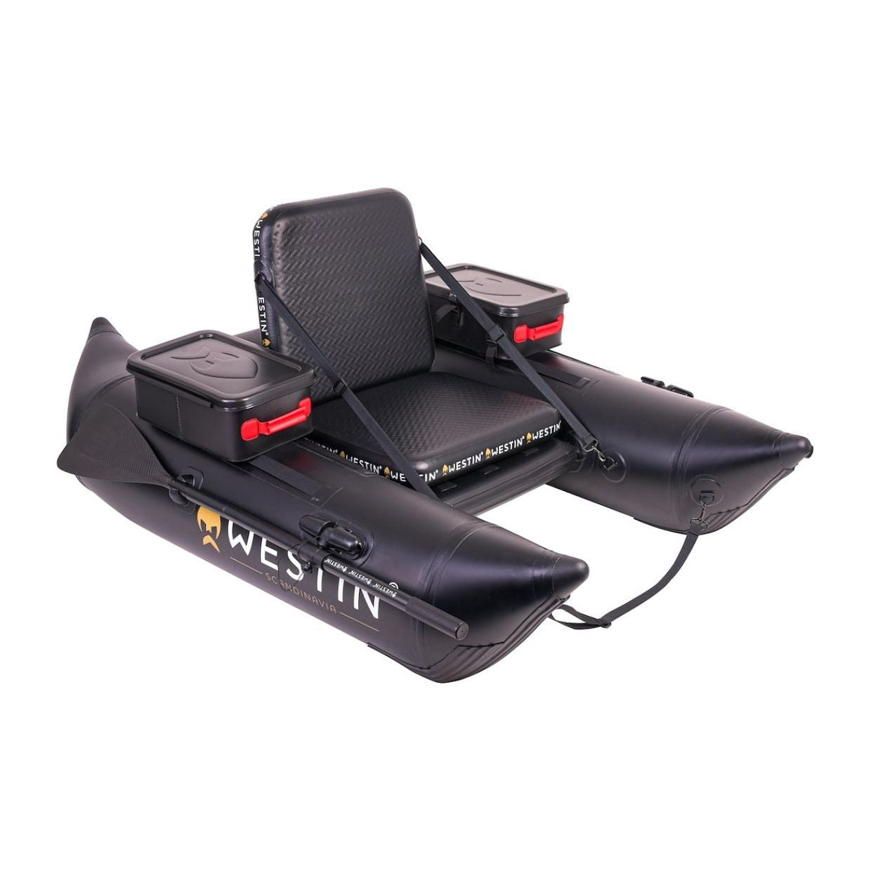 Westin W8 belly boat barchino gonfiabile con remi e pompa