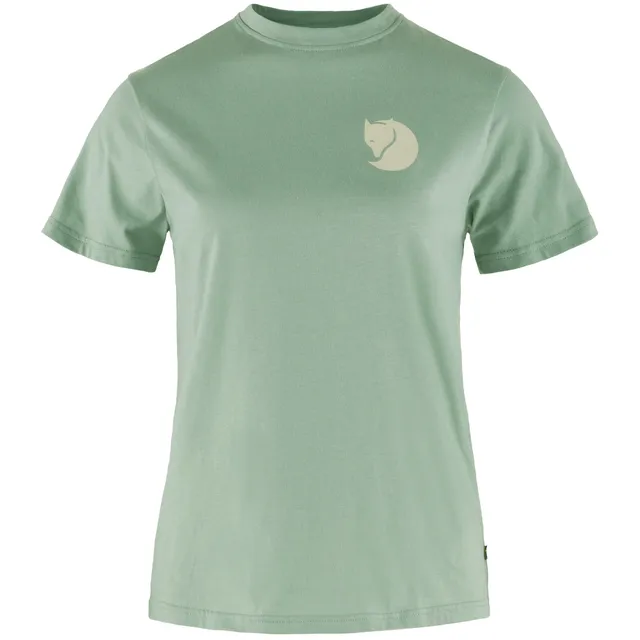 Fjällräven Fox Boxy Logo Tee T-shirt Donna Misty Green