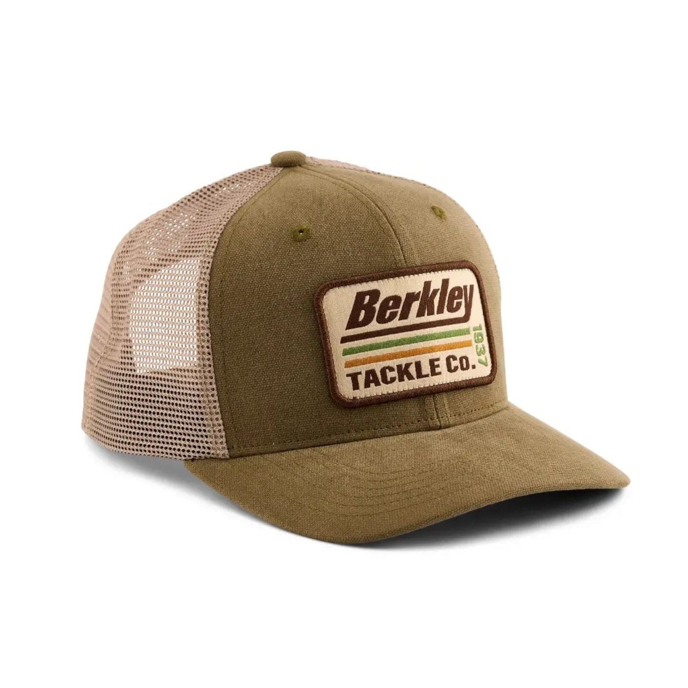 Berkley Striper Trucker Cappello Pesca Marrone Canvas