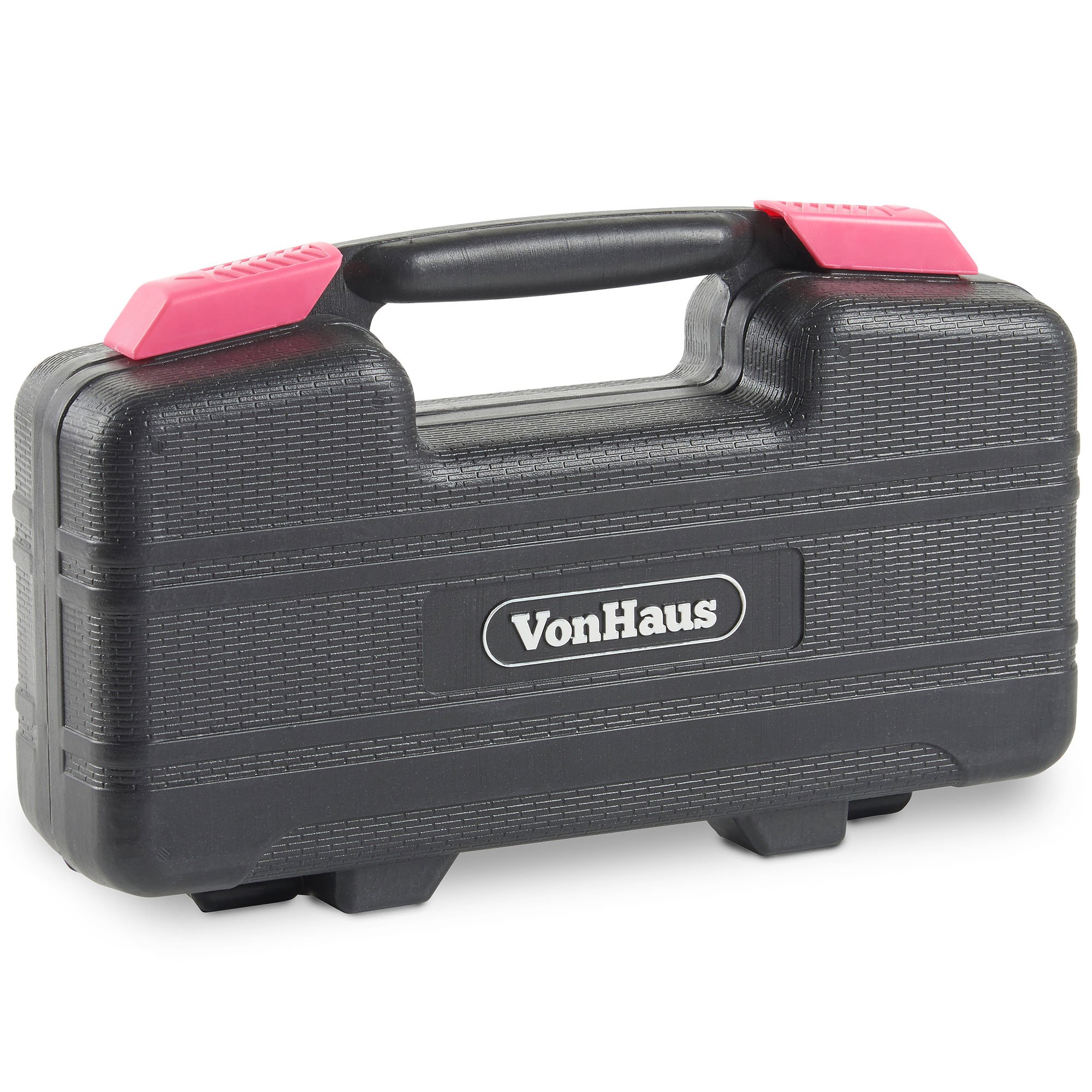 VonHaus set attrezzi 39 pezzi rosa con valigetta fai da te