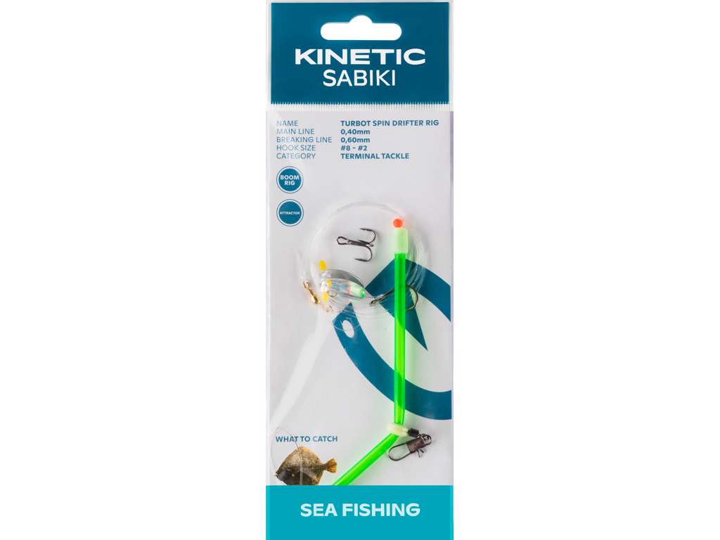 Kinetic Sabiki Turbot Rig terminale rombo amo 2 doppia