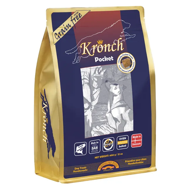 Kronch Pocket snack cane al salmone grain-free 175 g