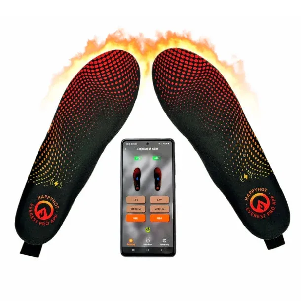 HappyHot Everest Pro App solette riscaldate ricaricabili 10 ore