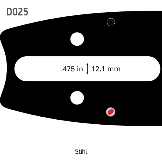 Kramp Combo barra e catena 16" 60 maglie D025