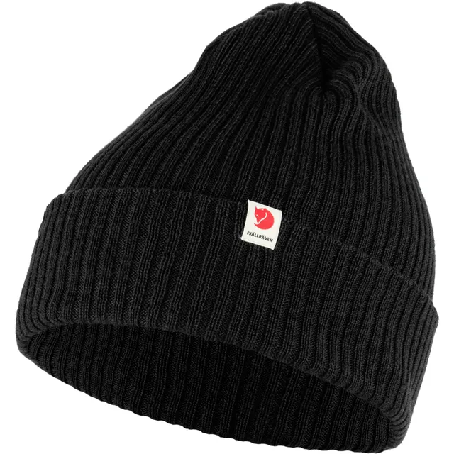 Fjällräven Rib Hat cuffia nera poly riciclato caldo