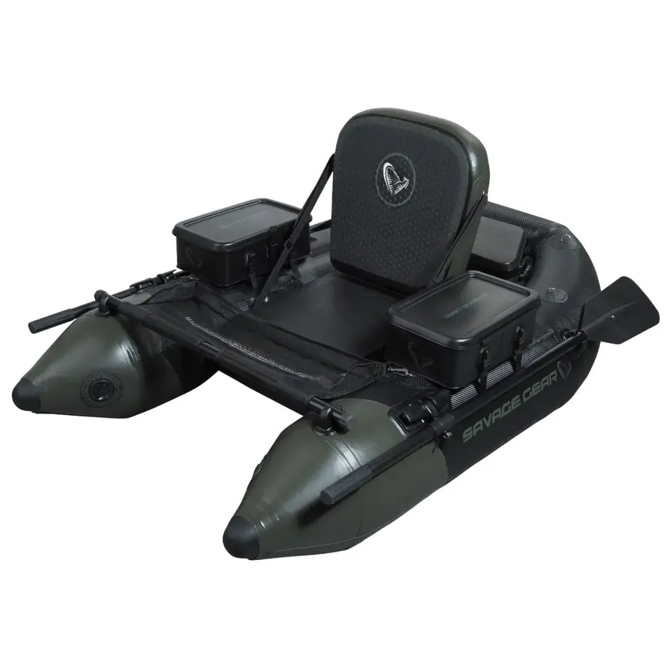 Savage Gear Stealth 175 belly boat PVC drop stitch motore