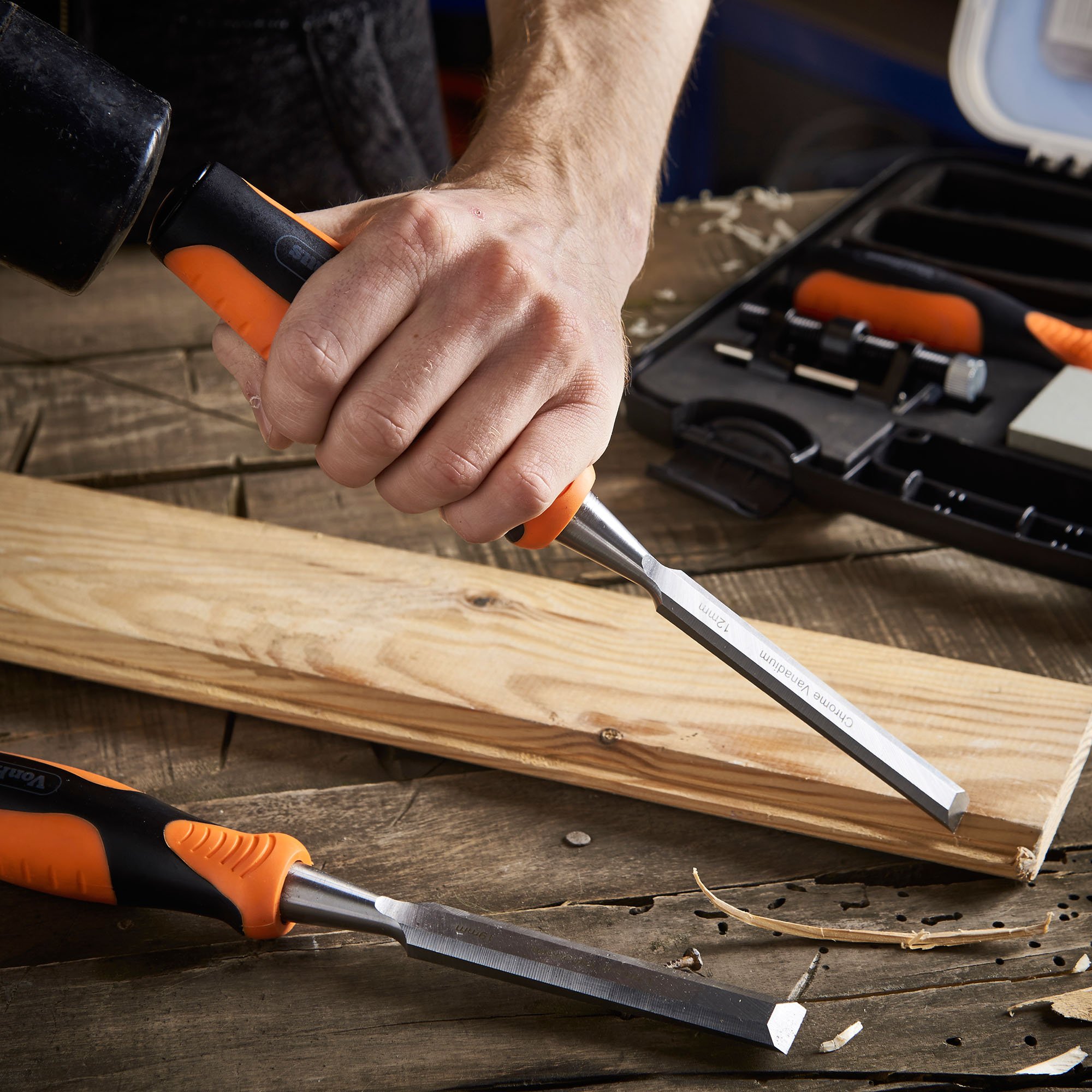 VonHaus Set Scalpelli Legno 6 Pezzi 12-32mm Pietra