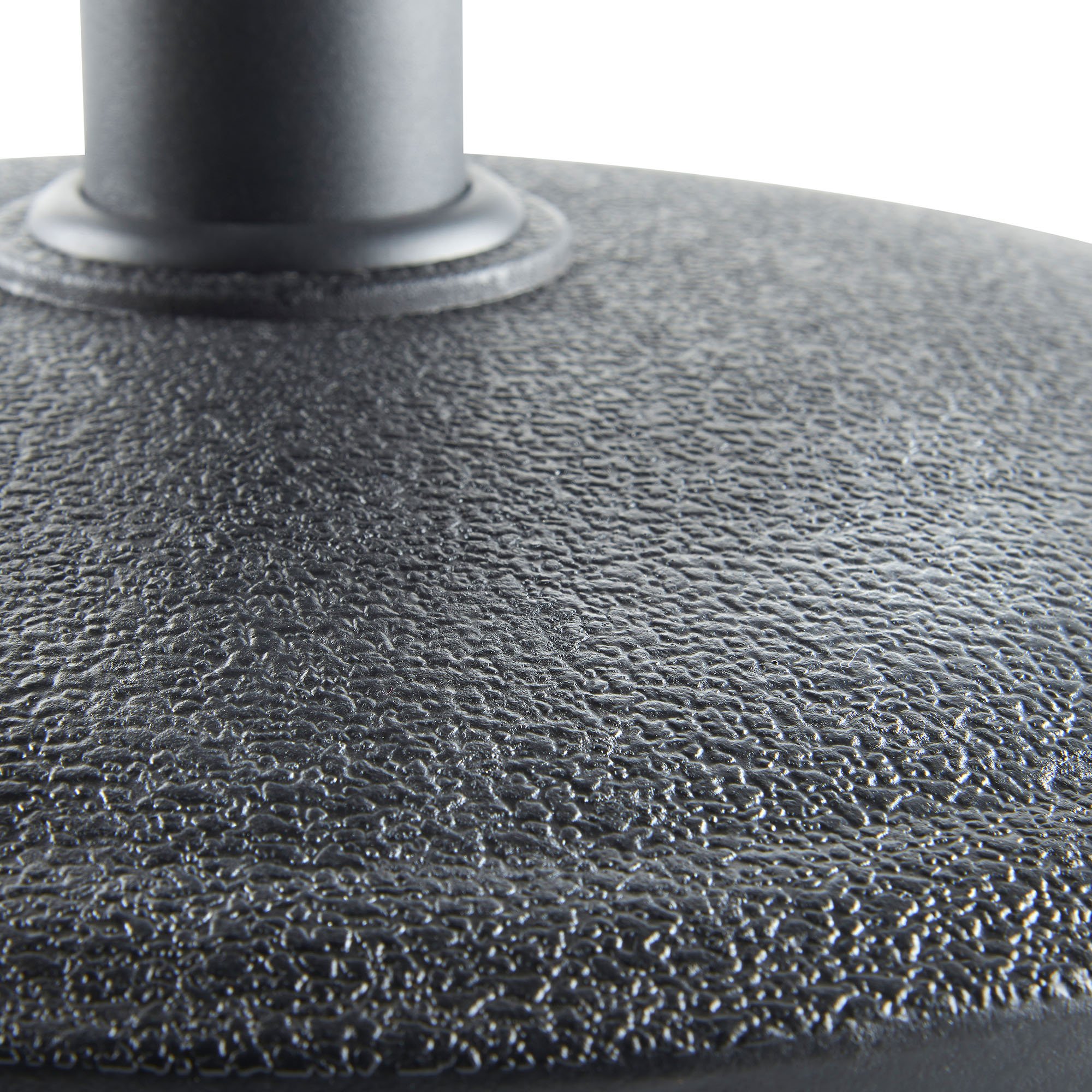 VonHaus Base Ombrellone Nera Rotonda 12 kg Palo 57 mm