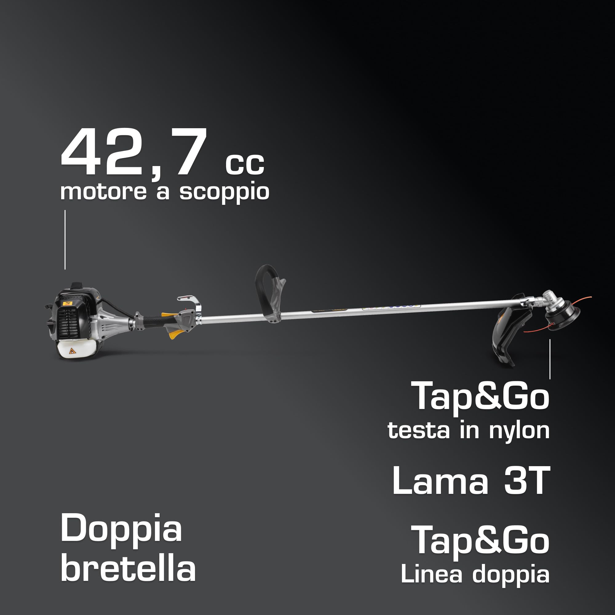 Alpina ABR 42 decespugliatore a scoppio 42,7 cc Tap&Go