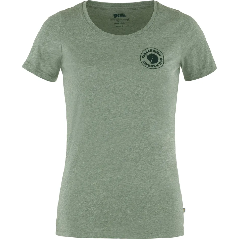 Fjällräven 1960 Logo t-shirt donna cotone verde patina