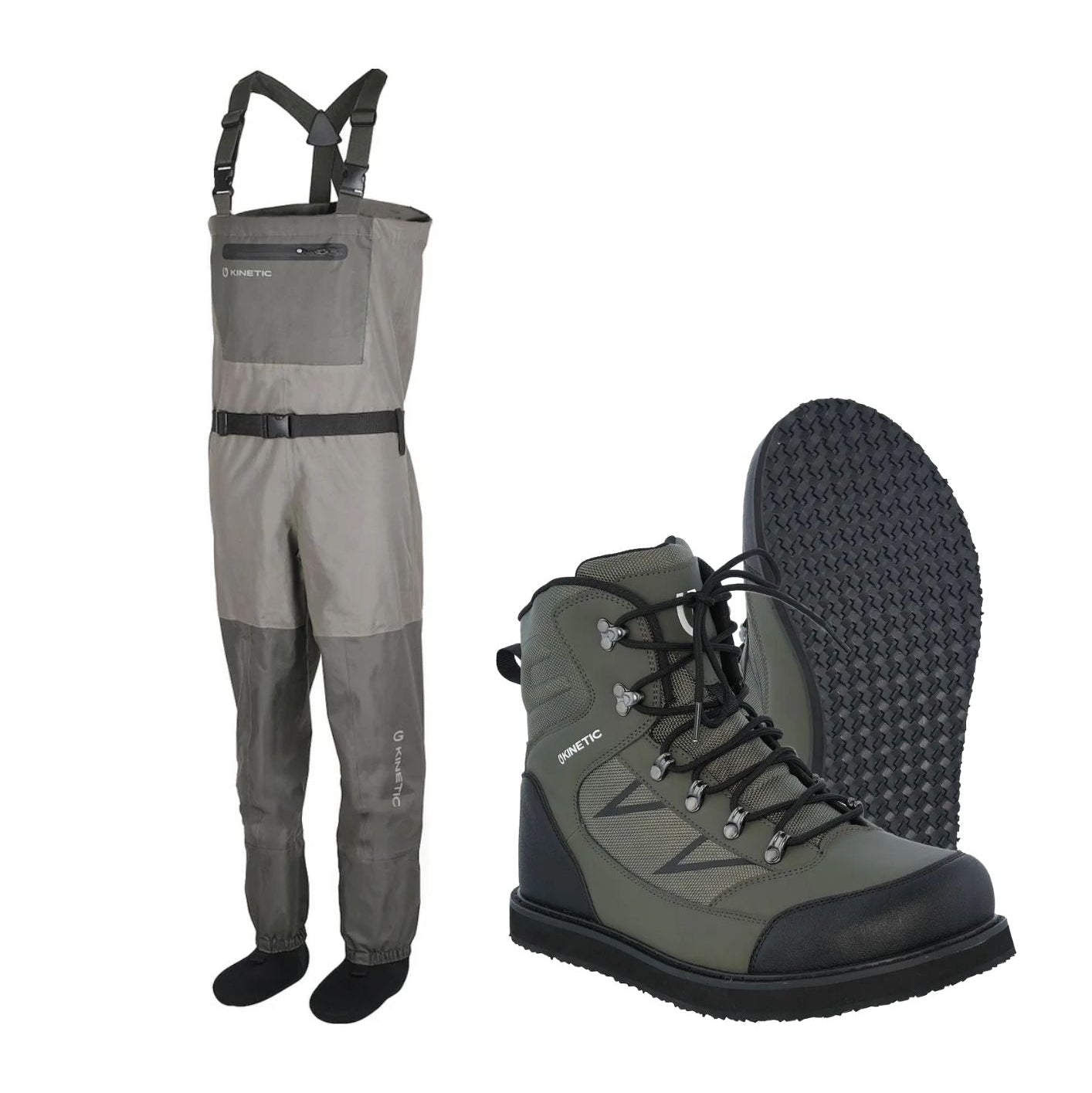 Kinetic X4 set waders traspiranti + stivali M 42