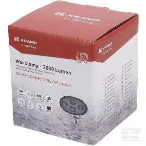 Faro da lavoro LED ovale 20W 3000 lumen bianco 12V 24V