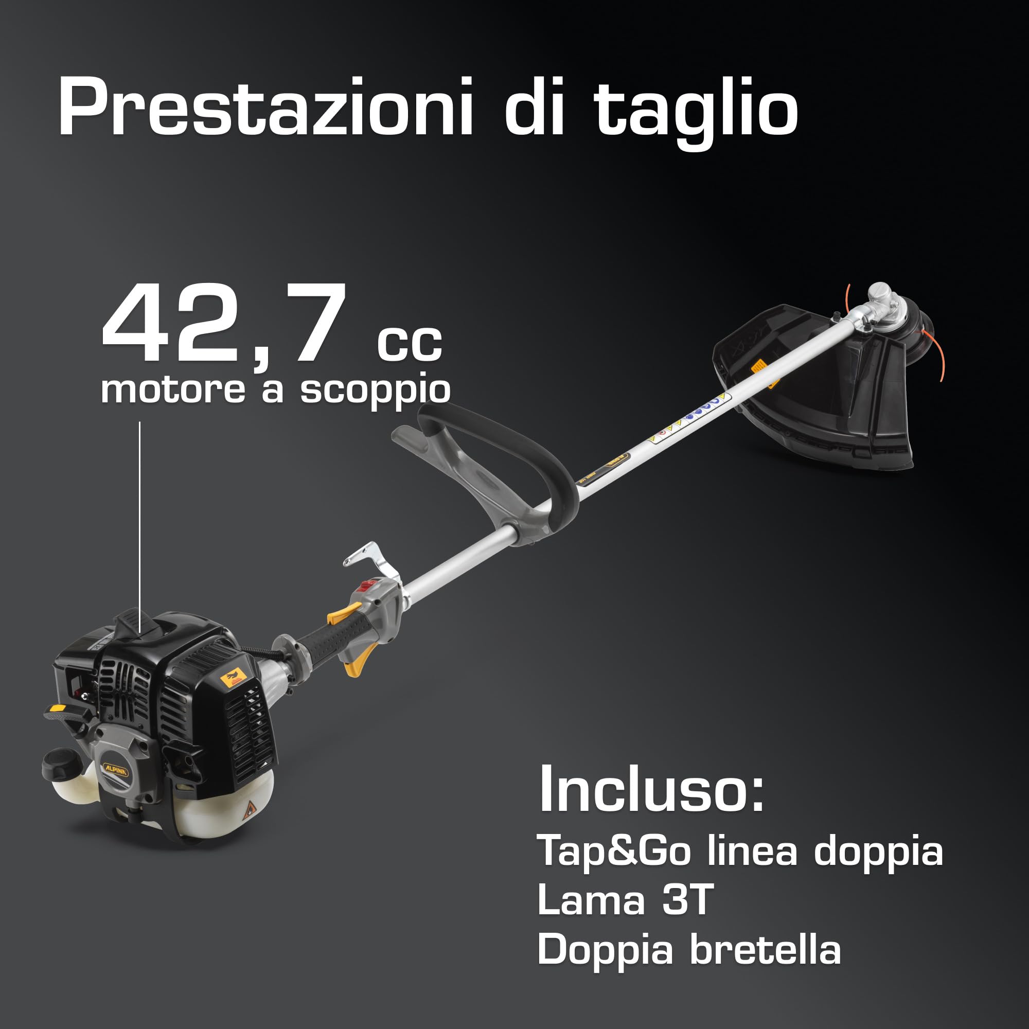 Alpina ABR 42 decespugliatore a scoppio 42,7 cc Tap&Go
